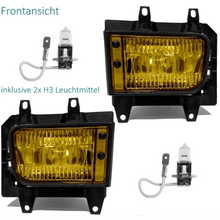 Load image into Gallery viewer, Fog light SET yellow + H3 bulbs suitable for BMW E30 Facelift from 1987