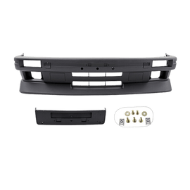 Exklusiv Evo Stoßstange vorne komplett schwarz +Spoiler passt für BMW 3er E30 Facelift nicht M3