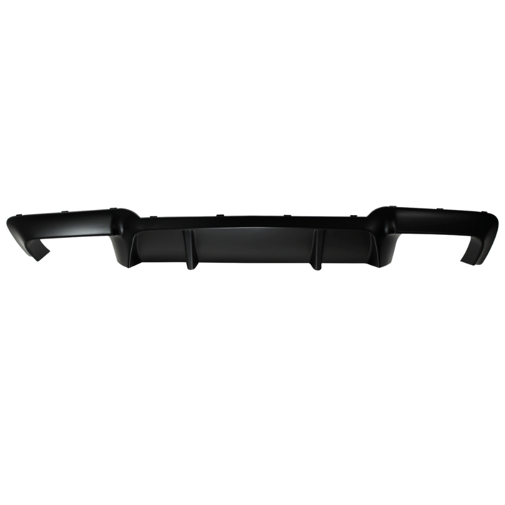 Diffuser suitable for 5 Series F10 / F11, year of manufacture 2010-,2017, color: matt black, suitable for right/left silencer with wide design, only suitable for sport bumpers suitable for BMW 5 Series F10 / F11, year of manufacture: 2010 - 2017