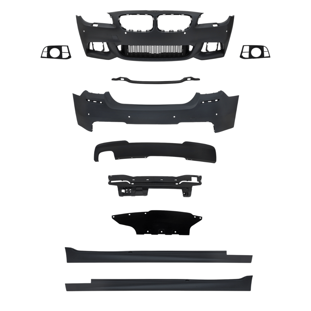 Stoßstangen Kit im Sport-Design inkl. Seitenschweller mit PDC-Bohrungen passend für BMW 5er F10 LCi Bj. 2013-2017