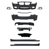 Stoßstangen Kit im Sport-Design inkl. Seitenschweller mit PDC-Bohrungen passend für BMW 5er F10 LCi Bj. 2013-2017