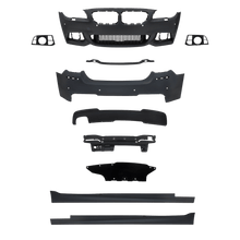Load image into Gallery viewer, Bumper kit in sports design including side skirts with PDC holes suitable for BMW 5 Series F10 LCi model year 2013-2017