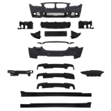 Stoßstangen Kit Satz inkl. Seitenschweller mit PDC-Bohrungen passend für BMW 5er F10 Limousine Baujahr 2010 - 2013