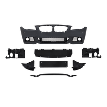 Load image into Gallery viewer, Bumper kit set including side skirts with PDC holes suitable for BMW 5 Series F10 Sedan built 2010 - 2013