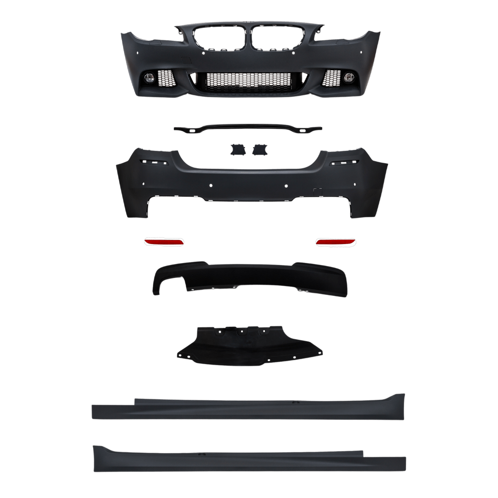 Bumper kit set including side skirts with PDC holes suitable for BMW 5 Series F10 Sedan built 2010 - 2013