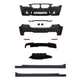 Stoßstangen Kit Satz inkl. Seitenschweller mit PDC-Bohrungen passend für BMW 5er F10 Limousine Baujahr 2010 - 2013