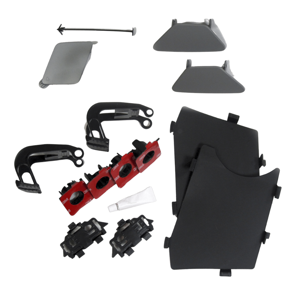 Front bumper in sports design with PDC holes, SRA and fog lights suitable for 5 Series F10 Sedan built 01.2010-06.2015 and F11 Touring built 04.2010-