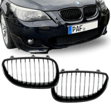 2x Kühlergrill Schwarz Glanz Performance SATZ passend für BMW 5er E60 E61 Bj 03-10