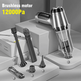 Kraftvoller 120W Car Vacuum Cleaner - 12000PA Saugkraft | Nass- und Trockensaugfunktion | Tragbarer Mini Handstaubsauger