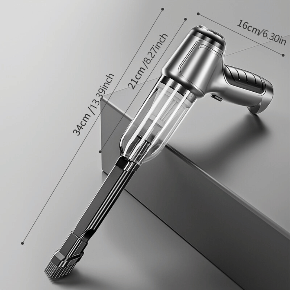 Kraftvoller 120W Car Vacuum Cleaner - 12000PA Saugkraft | Nass- und Trockensaugfunktion | Tragbarer Mini Handstaubsauger