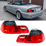 LED Rückleuchten SET passt für BMW E46 Cabrio Rot Smoke 99-03 auf Facelift Look