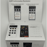 LED panel for the window with app