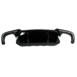 Heckdiffusor Heckschürzeneinsatz Schwarz Glanz Performance Endrohr beidseitig passend für 5er F10/F11 passend für BMW 5er F10 / F11, Bj.: 2010 - 2017 Limousine Touring