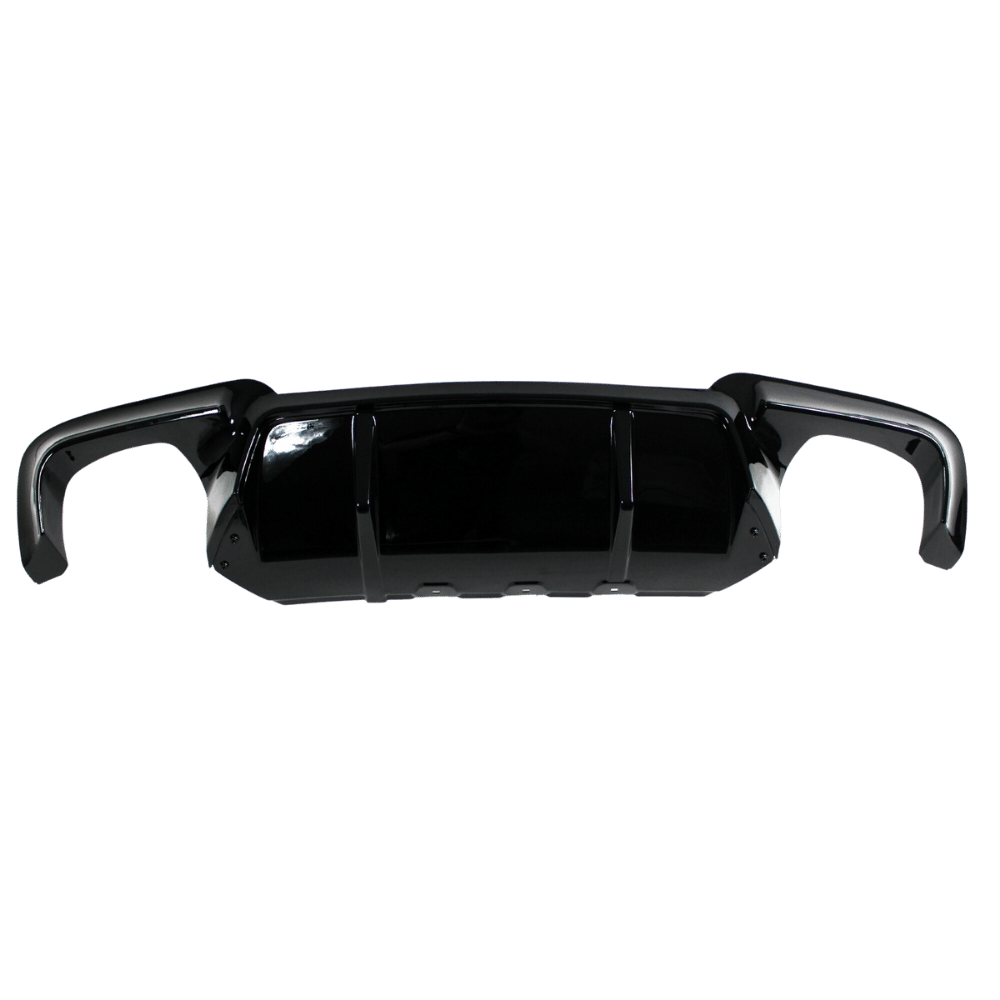Rear diffuser rear apron insert black gloss performance tailpipe on both sides suitable for 5 Series F10/F11 suitable for BMW 5 Series F10 / F11, year: 2010 - 2017 Sedan Touring