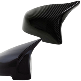 Mirror caps SET real carbon / black gloss suitable for BMW F10 F11 F07 F18 F06 F12 F13