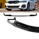 Sport-Performance Frontspoiler Lippe Schwarz glanz passt für BMW 3er G20 G21 M-Paket ab 2019