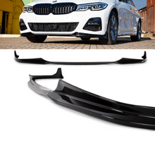 Laden Sie das Bild in den Galerie-Viewer, Sport-Performance Frontspoiler Lippe Schwarz glanz passt für BMW 3er G20 G21 M-Paket ab 2019