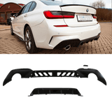 Sport-Performance Heckdiffusor schwarz glanz passt für BMW 3er G20 G21 M-Paket ab 2019