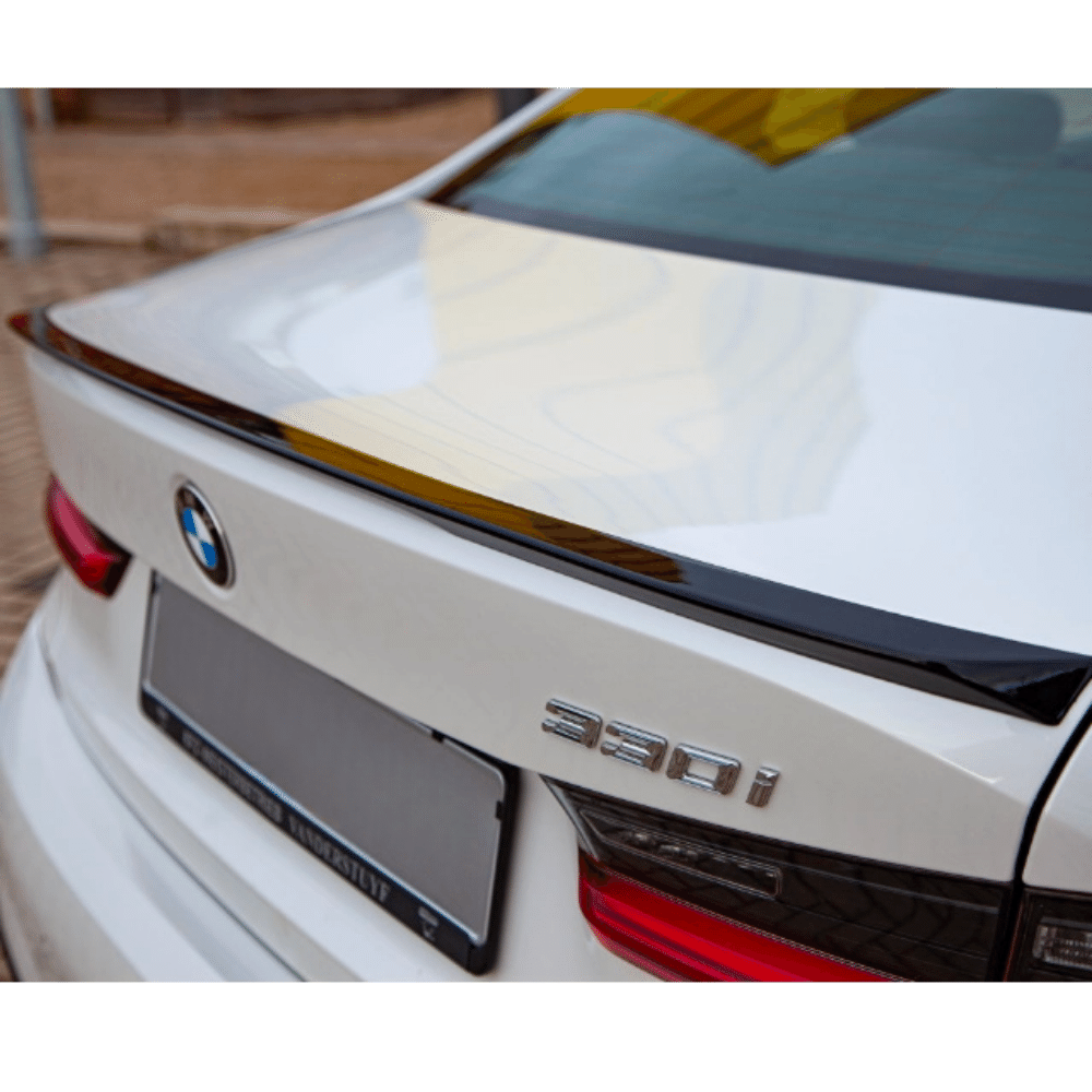 SET Sport-Performance rear spoiler rear lip black gloss 668 suitable for BMW G20 + 3M + ABE