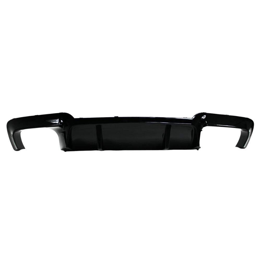 Heckdiffusor Heckschürzeneinsatz Schwarz Glanz Performance Endrohr beidseitig passend für 5er F10/F11 passend für BMW 5er F10 / F11, Bj.: 2010 - 2017 Limousine Touring