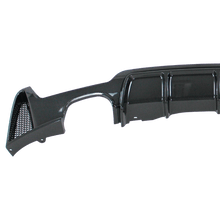 Load image into Gallery viewer, Rear diffuser different color combinations (carbon) for F32 F33 F36 for double pipe exhaust left side, only suitable for sport bumpers suitable for BMW 4 Series Coupe/Cabrio/Gran Coupe F32, F33 and F36 year 13 - 21 