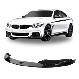 Front spoiler lip bumper Sport Performance+ABE - 2-piece, suitable for 4 Series F32 suitable for BMW 4 Series F32/ F33/ F36, 2013-2021