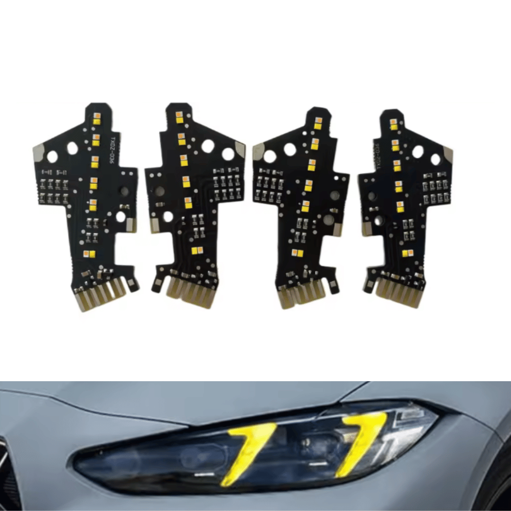 Gelbe LED Angel Eye Module - Passend für BMW 3er 4er LCI Facelift Scheinwerfer