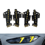 Gelbe LED Angel Eye Module - Passend für BMW 3er 4er LCI Facelift Scheinwerfer