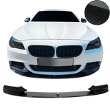 Front spoiler lip bumper sport performance carbon look one-piece for F10, F11 suitable for BMW F10 F11, 2010-2017