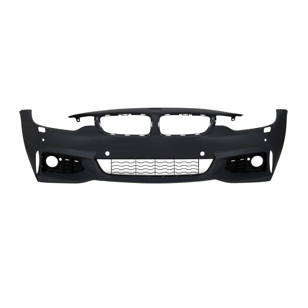 Bumper kit in sports design including side skirts with PDC holes and SRA suitable for 4 Series F32 from model year 10.2013-
