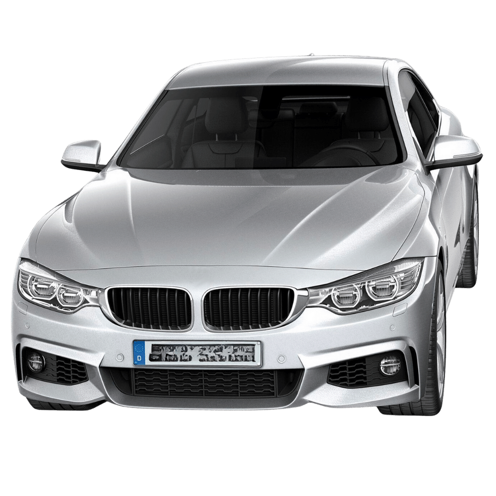 Bumper kit in sports design including side skirts with PDC holes and SRA suitable for 4 Series F32 from model year 10.2013-
