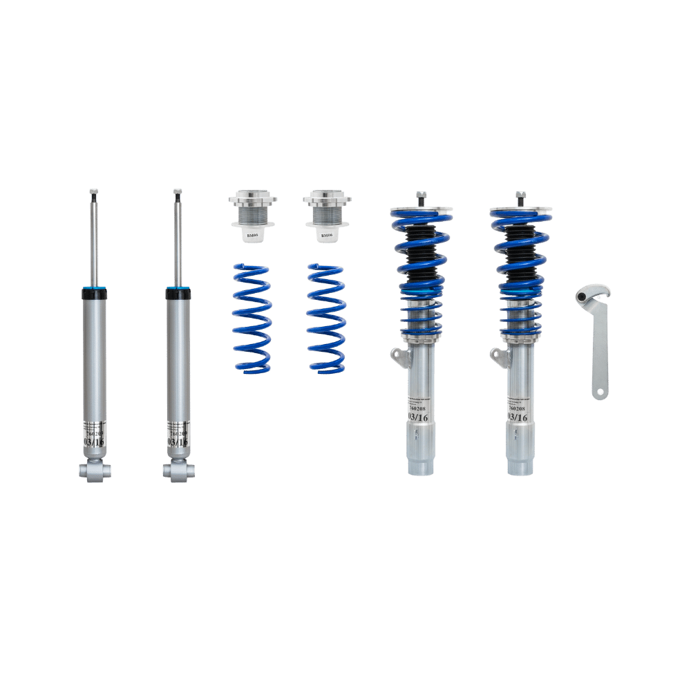 BlueLine Gewindefahrwerk passend für BMW 4er Coupe (F32) 418, 420, 425, 428, 430, 435 ab Baujahr 2013-, nicht geeignet für Fahrzeuge mit elektronische Dämpferregelung