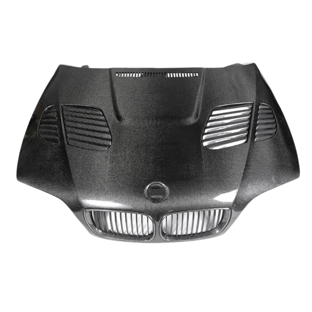 Sport Carbon Motorhaube +Lufthutze für BMW E46 Cabrio Coupe Facelift 2003-2006