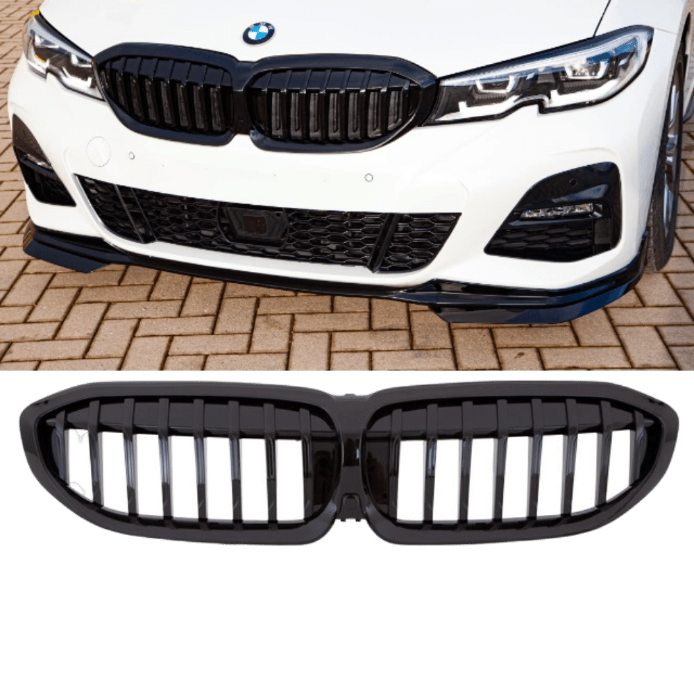 Set Performance Kühlergrill schwarz Glanz passt für den BMW 3er G20 G21 ab 2019 auch für Kamera + ABE