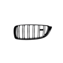 Load image into Gallery viewer, 2x Radiator Grille Black Gloss Double Bar + Emblem Holder suitable for BMW 4 Series F32 F33 F36 also M4 + M all models
