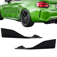Laden Sie das Bild in den Galerie-Viewer, Seitenspoiler Flaps Ansätze hochglanz oder Matt passend für BMW 2er F87 mit M2 Seitenschwellern