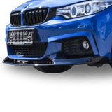 2x Kühlergrill Schwarz Glanz Doppelsteg +Emblemhalter passend für BMW 4er F32 F33 F36 auch M4 + M alle Modelle