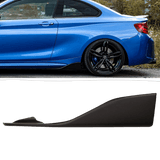 Seitenspoiler Flaps Ansätze hochglanz oder Matt passend für BMW 2er F87 mit M2 Seitenschwellern