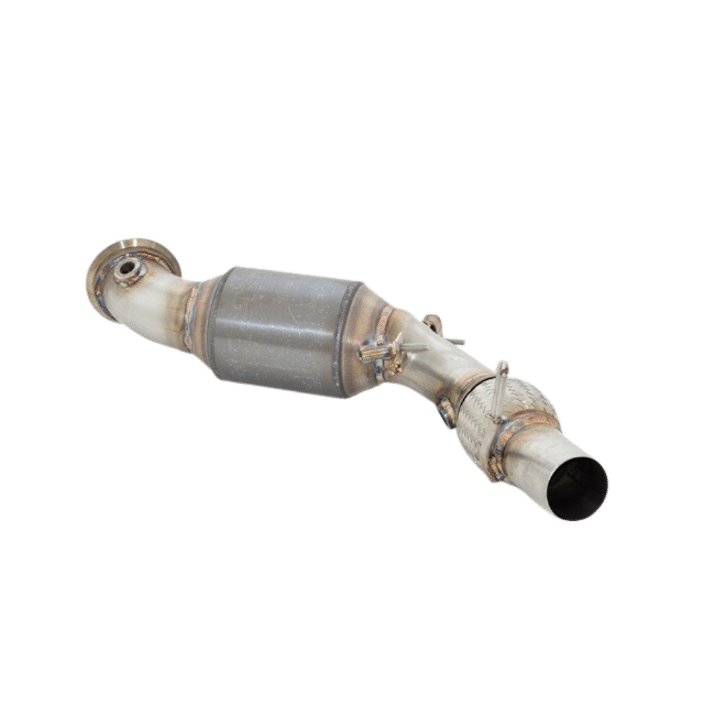 76MM DOWNPIPE MIT 200 ZELLEN HJS SPORT-KAT. EDELSTAHL - Motor 120i 135kW ohne Ottopartikelfilter