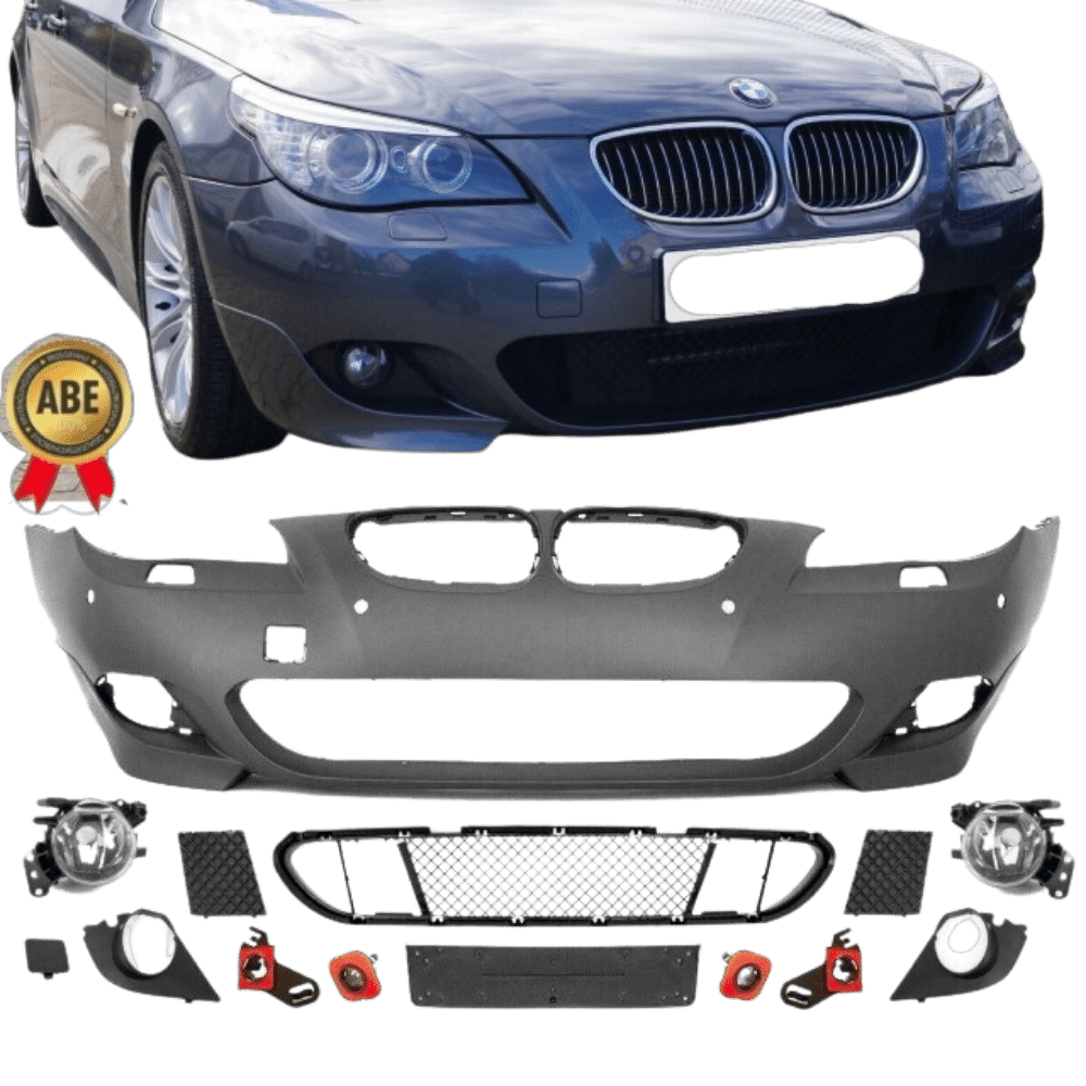 LCI Stoßstange vorne ABS PDC+NSW+Zubehör passt für BMW E60 E61 auch M-Paket *ABE