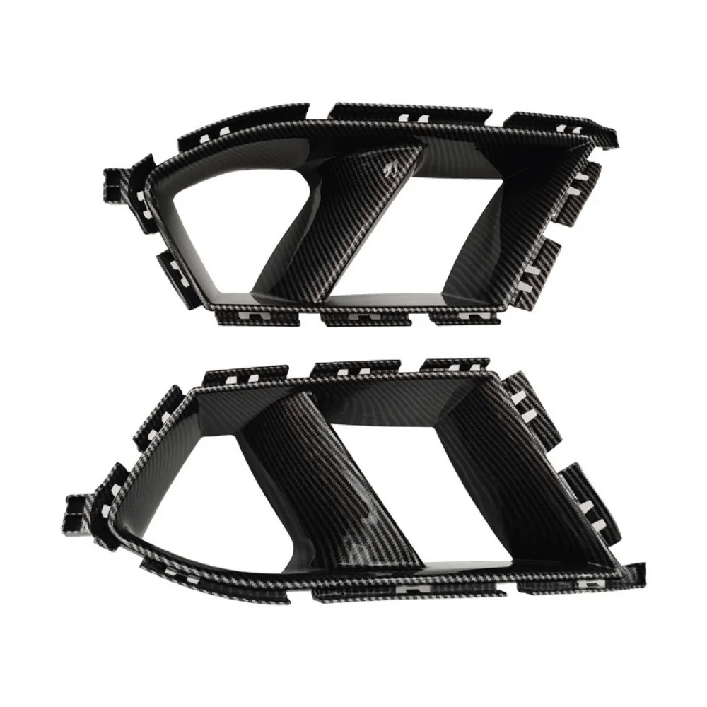 Lufteinlass-Abdeckungen Frontschürze für BMW M3 (G80) & M4 (G82 G83) – Carbon-Optik / Glanz-Schwarz