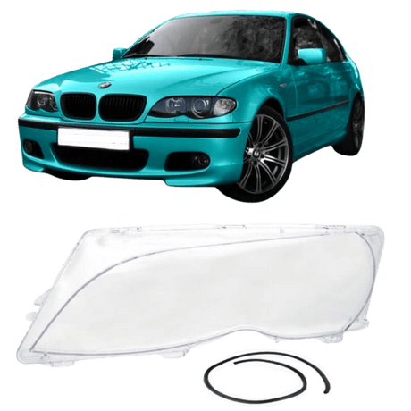 E46 headlight glass 