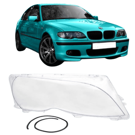 E46 headlight glass 