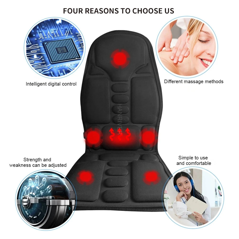 Car seat cushion with heating and massage – your solution against cold seats and back pain