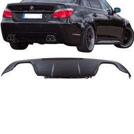 Rear diffuser fits for BMW E60 E61 M Package M5 4 Pipe Duplex 03-10 Black Gloss 