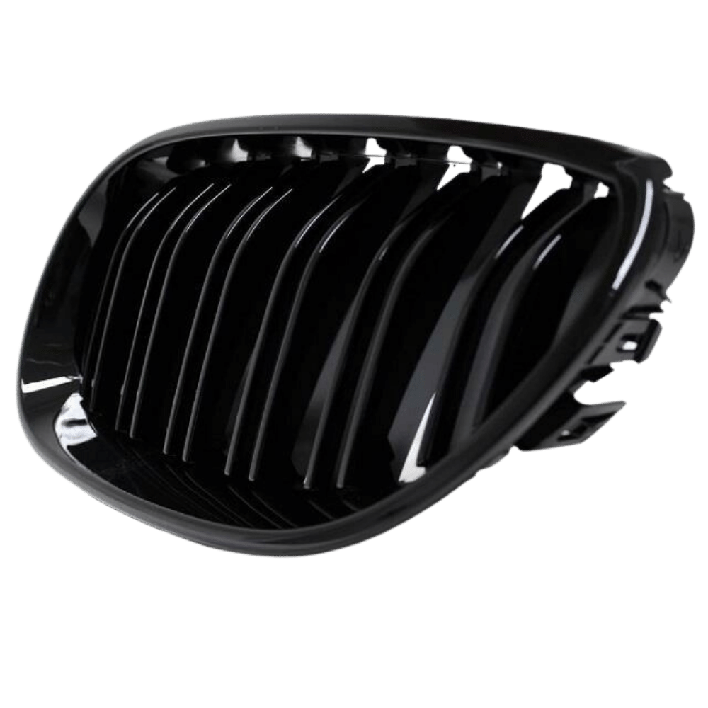 SET Kühlergrill Schwarz Hochglanz Doppelsteg passend für BMW 5er E60 E61 + M M5