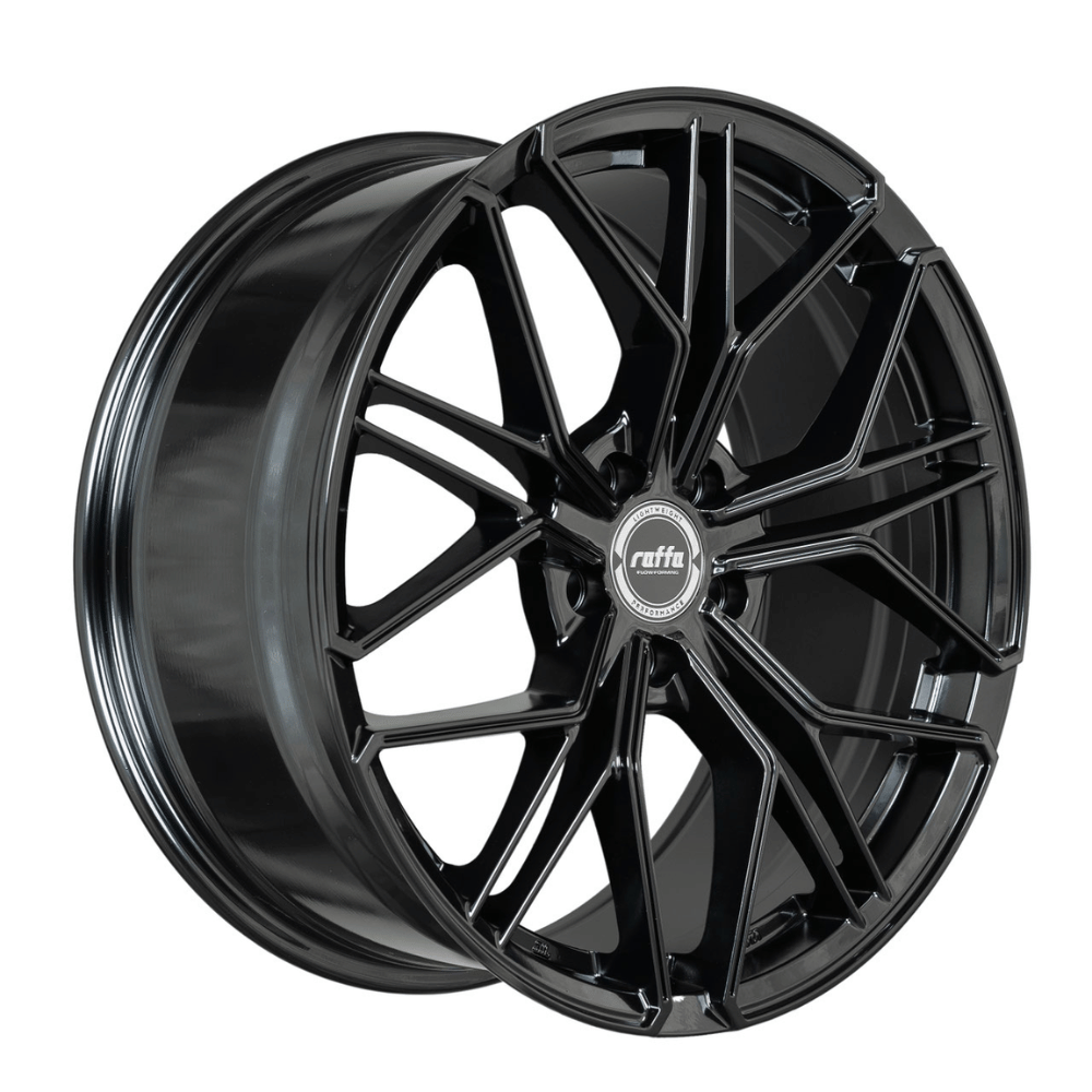 19 Zoll Komplettradsatz Raffa Wheels Classic Monoblock RS-03 | Silver Polished 8,5x19 ET45 LK 5x112 | VW Golf 5 6 7 8 inkl. GTI / Clubsport & R