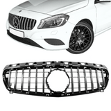 Kühlergrill Schwarz Chrom Sportgrill - Passend für Mercedes A-Klasse W176 Vorfacelift