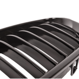 2x Kühlergrill Grill Schwarz Glanz Klavierlack 10 Streben LCI Design passend für BMW F10 F11 auch M M5