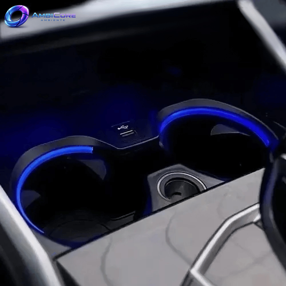 LED Ambientelicht Getränkehalter für BMW 3er (G20 G21), 4er (G22 G23 G26) & M2 M3 M4 (G87 G80 G82) – 11 Farben
